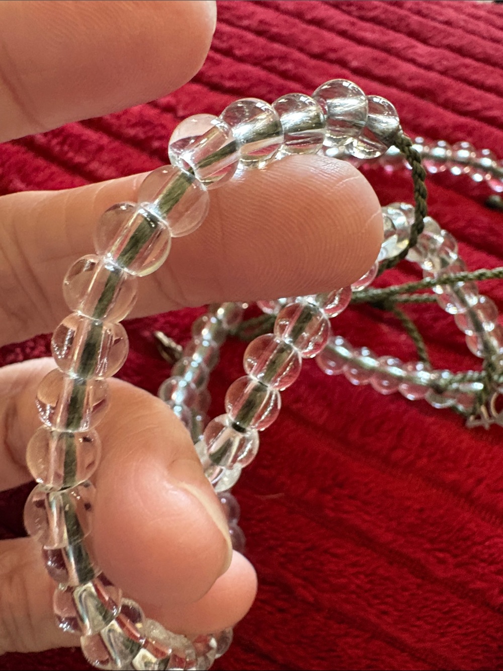 4Ocean 3 Clear Beaded Wrap Bracelets - Layered Sparkle - Picture 5 of 5